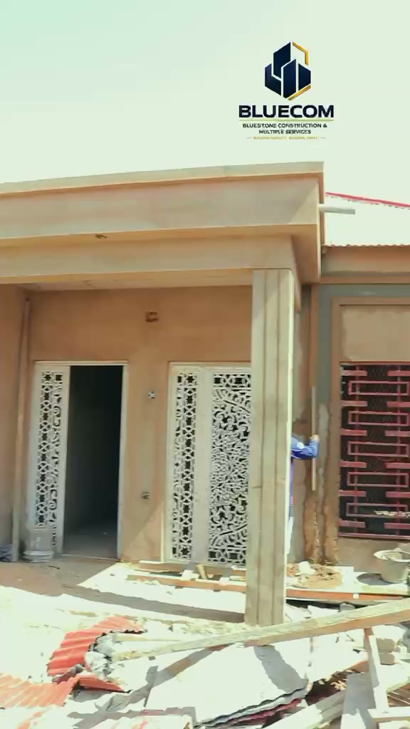 Ongoing residential compound construction project in Garowe